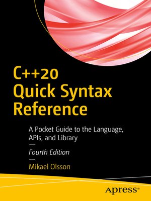 cover image of C++20 Quick Syntax Reference